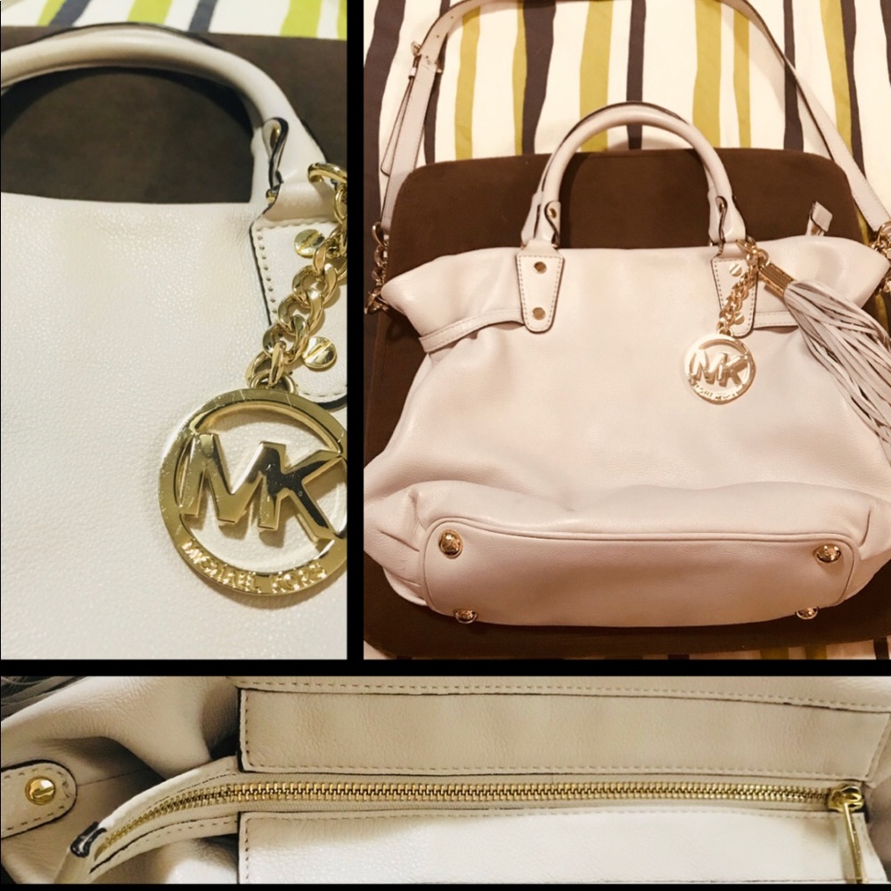 Michael Kors- Medium crossbody offwhite purse